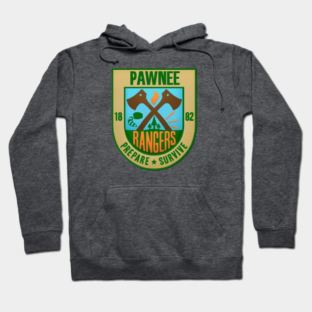 Pawnee Rangers Hoodie by cameronklewis
